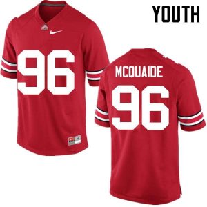 Youth Ohio State Buckeyes #96 Jake McQuaide Red Nike NCAA College Football Jersey Special NJD7344LB
